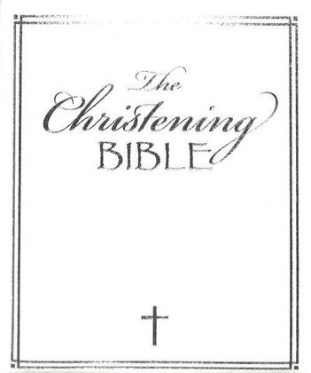 Picture of Christening bible The