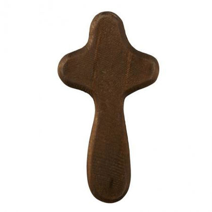 Picture of Hand held cross - Dark wood