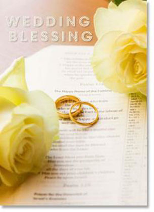 Picture of Rings roses and bible