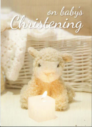 Picture of Toy lamb with candle