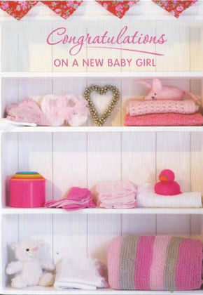 Picture of Nursery shelves pink