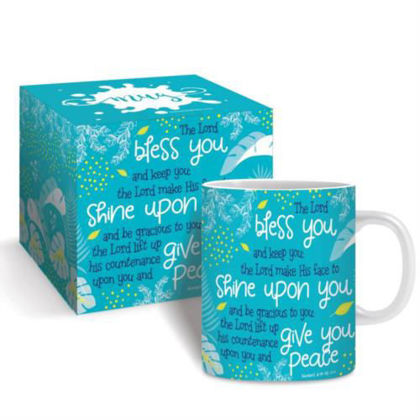 Picture of Bless you Teal mug and gift box