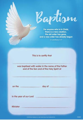 Picture of Baptism certificate - Dove(10)