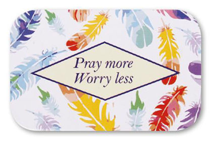 Picture of Tin prayer box - Pray more Worry less