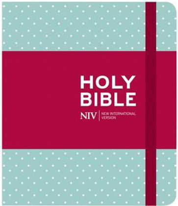 Picture of NIV Journalling Bible Mint Polka dot