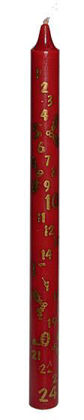 Picture of Advent candle - Red/Ivory