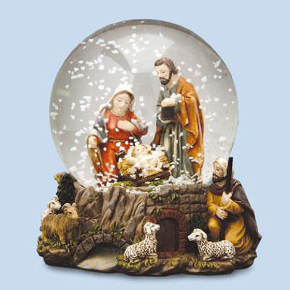 Picture of Resin nativity waterball