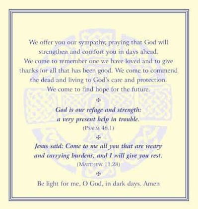 Picture of Funeral prayer card (50)