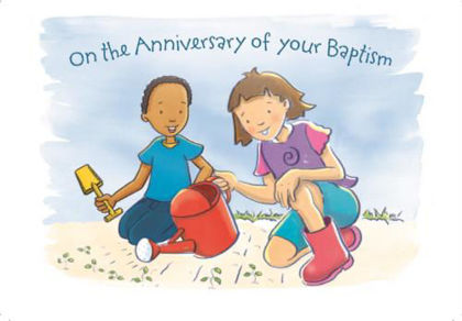 Picture of Baptism anniversary card (x10)