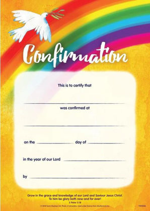 Picture of Confirmation certificate - Dove (10)