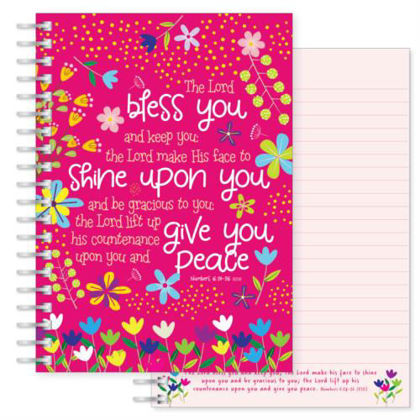 Picture of Bless you Pink A5 notebook