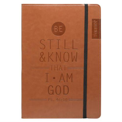 Picture of JL185 Flexcover Journal: Brown/Be Still