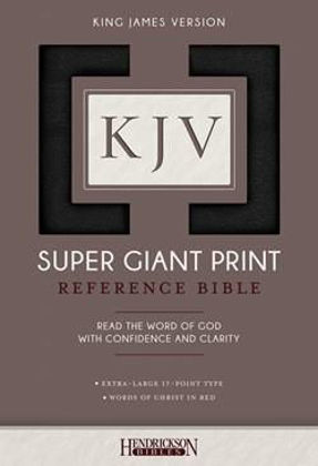 Picture of KJV Super Giant Reference Black