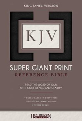 Picture of KJV Super Giant Reference Black Indexed