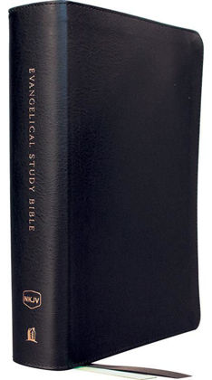 Picture of NKJV Evangelical Study Black Leather