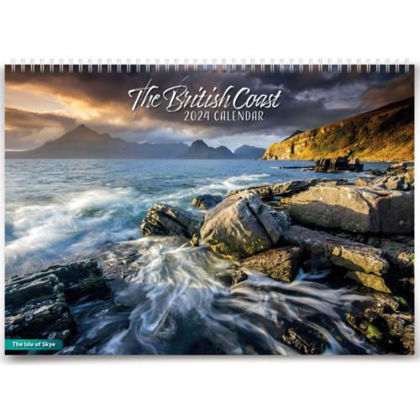 Picture of British coast wall calendar 2024