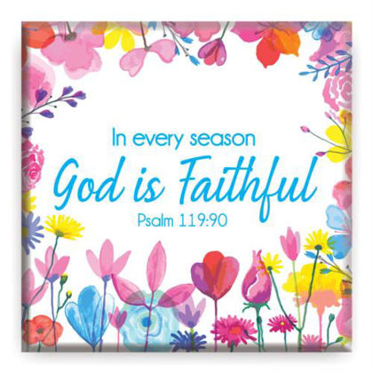 Picture of God is faithful magnet