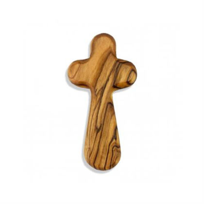 Picture of Olive wood holding cross 5cm x 3cm